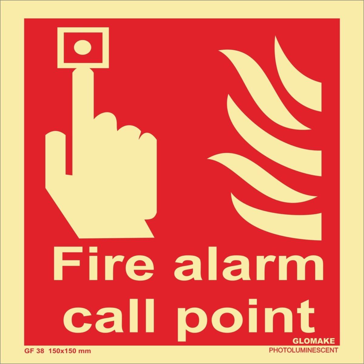 IMO Fire Alarm Sign
